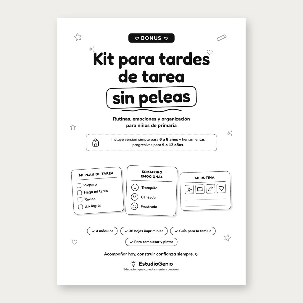 Ayuda a tu hijo a estudiar sin pelear