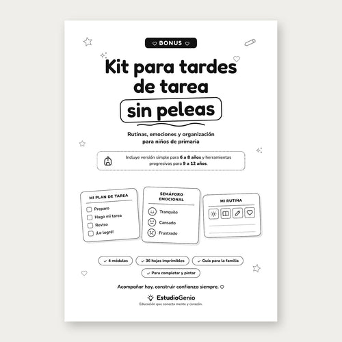 Ayuda a tu hijo a estudiar sin pelear