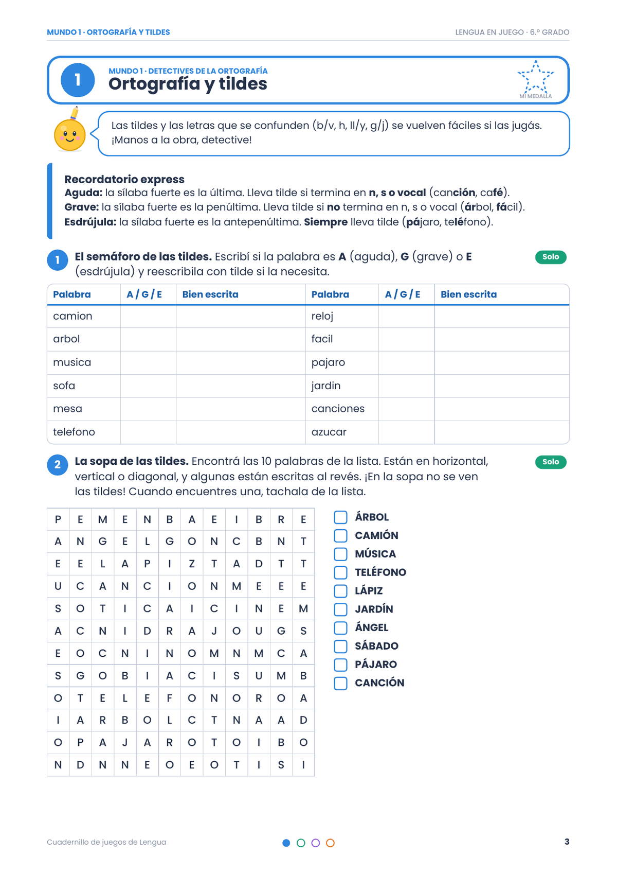 Cuadernillo - Listos para secundaria + Bonus para aprender Lengua jugando