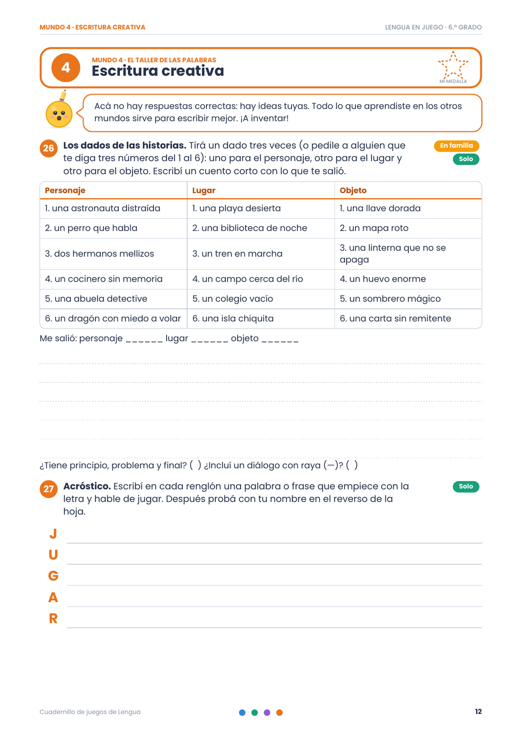 Cuadernillo - Listos para secundaria + Bonus para aprender Lengua jugando