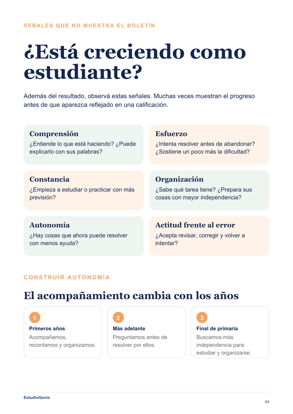 Las notas del boletín: guía gratuita para acompañar sin presionar